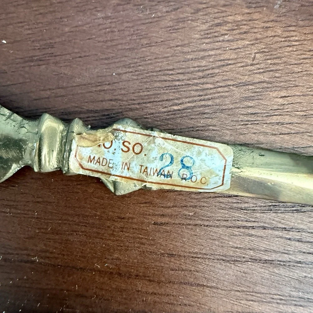 Vintage Brass Horse Letter Opener Figural Desk Accessory 6.75